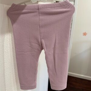 Uniqlo Ribbed Pink-Mauve Kids Leggings